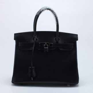 Hermes Kelly 32cm So Black Box Leather
