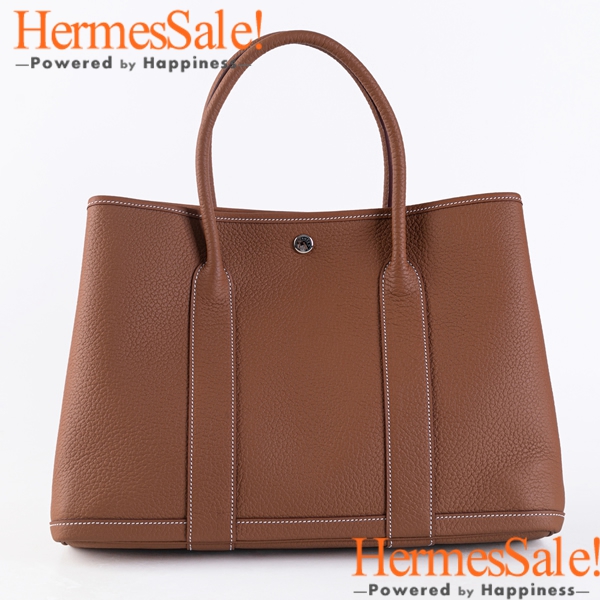 Hermes Garden Party Bag 36cm with Gold Original Country Leather 
